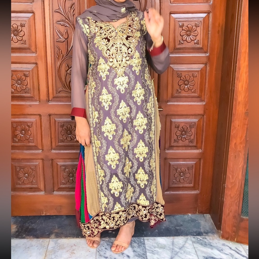 Pakistani Embroidered Maxi Dress - OPEN TO ALL OFFERS